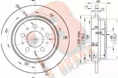 R BRAKE 78rbd11674 -  Тормозной диск